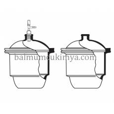Desikatör - Cam - Vakumsuz - Çap 240mm