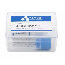 Chembio | Serbest Klor Test Kiti ( 0,1 - 0,3 - 0,5 - 1 - 3 - 5 ppm)