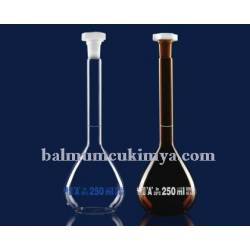 Isolab | Balon Joje - Amber - Grup Sertifikalı - A Kalite - Beyaz Skala - 50ml -  NS 14/23 (2adet/paket)