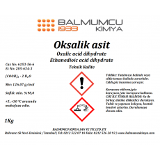 Teknik Kalite | Oksalik asit / Oxalic acid dihydrate 1KG
